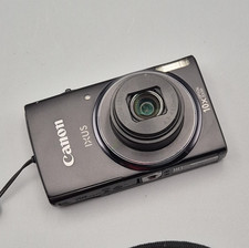 Canon IXUS 155 20.0MP 10x Zoom Digital Compact Camera Black, Charger, SD