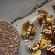 Bracelet perles Majorque blanc
