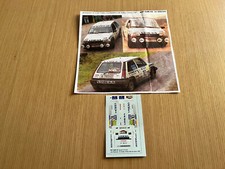 Stickers Autocollant 1:43 Renault R-5 Gt-Turbo J.M Pedroche Rallye Llanes 1987