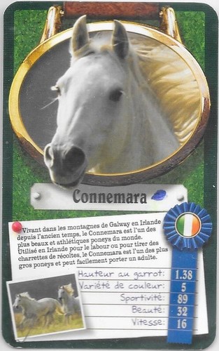Carte top trumps chevaux - chevaux, ou