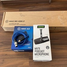 SHURE MV7X+WAVE XLR+LP+MOGAMI2534 set