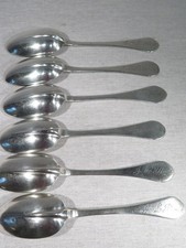 RARE SUITE DE 6 CUILLERES