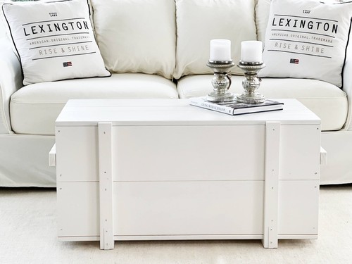 Coffre table basse bois - coffre, en