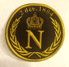 Ecusson noir Sacre Napoléon -neuf- Empire Garde impériale aigle Bonaparte patch