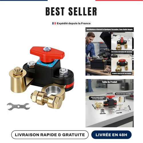 Coupe circuit batterie - coupe,