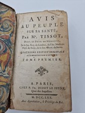livre ancien AVIS AU PEUPLE