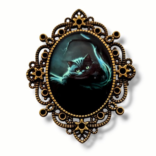 Broche camée alice rétro - broche,