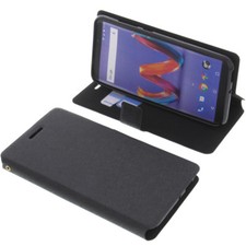 Sac Pour Wiko Tommy 3 Plus Style Livre Housse De Protection Coque Téléphone Noir