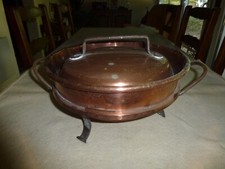 ANCIENNE TOURTIERE CUIVRE ETAME XIXeme SUPERBE