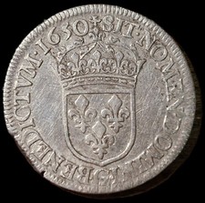 1/2 Demi Écu LOUIS XIV 1950 G