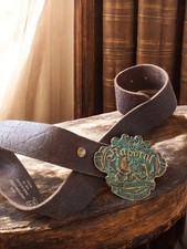 Ceinture Kaporal en cuir vintage - Marque Kaporal - Accessoire rétro