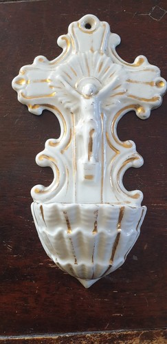 Benitier ancien porcelaine - benitier,