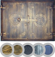 Porte de four porte de poêle à bois porte de four en fonte fonte fumoir COULE...