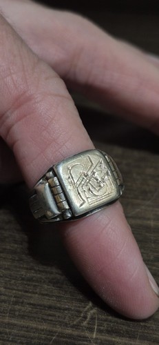 Bague tank argent art - argent,