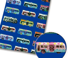 Tissu En Polycoton De Bus Mickey Mouse De Disney Demi Yard (18” X 55”) 26338