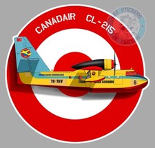 STICKER CANADAIR CL-215 TURC TURQUIE PROTECTION FIRE TURKISH AVION PF037