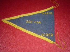 [SCOUTISME] VINTAGE 40s FRENCH BOY SCOUTS / FANION Pennant Rare 1947?