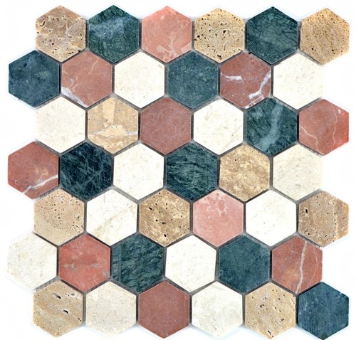 Carrelage mosaïque hexagone - carrelage,