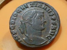 MONNAIE ROMAINE ANTIQUE - SUPERBE & RARE FOLLIS de DIOCLETIEN - QUALITE RARE !