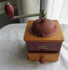 Ancien Moulin à café manuel GRULET Bois Métal, Fonctionnel