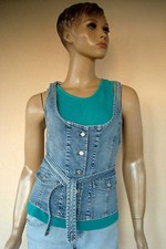  GILET EN JEAN'S  DIESEL ORIGINAL BLEU CLAIR T 36/38 TTBE