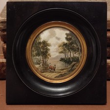 Miniature gouachée du 18eme