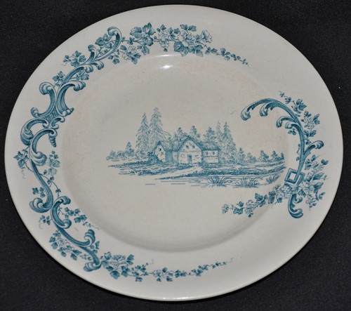 Ancienne assiette longwy - ancienne,