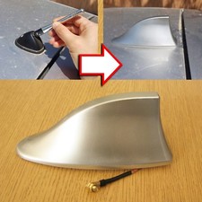 Remplacement Antenne Voiture Universel Aérien Requin Aileron Gris Radio Signal