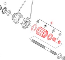 Corps Roue Libre Complet WH-MT15-R