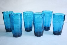 6 verres à orangeade en verre