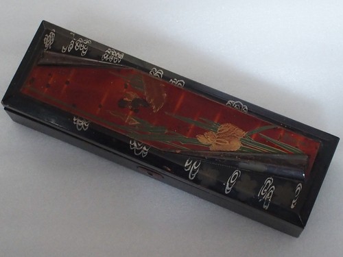 Ancienne boite bois laque - ancienne,