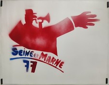 Seine et marne 77 1968 Affiche