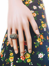 Bague dorée en métal et