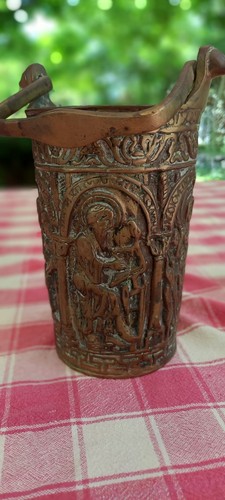 Bénitier bronze - bénitier,