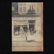 Cpa Carte Photo ancien magasin