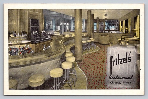 Postcard chicago fritzel - il,