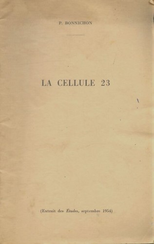 Cellule p bonnichon - cellule,