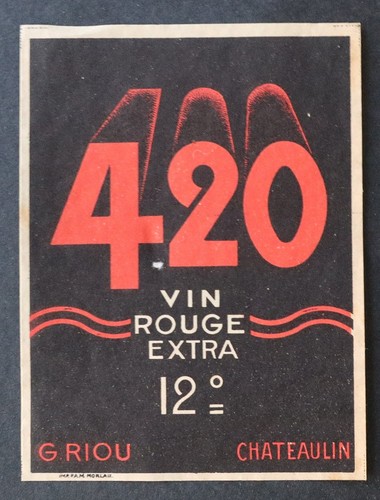 Ancienne étiquette vin 420