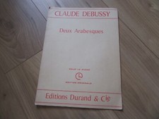 PARTITION PIANO CLAUDE DEBUSSY
