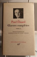 PLEIADE PAUL ELUARD OEUVRES