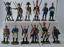 HACHETTE MARECHAUX GENERAUX D'EMPIRE LOT 6 FIGURINES 1/32 EN PLOMB TBE