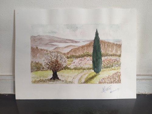 Petite aquarelle décor