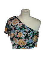 HAUT CROP TOP FEMME  °°°  BERSHKA   °°°  TAILLE XS . EPAULE DENUDEE