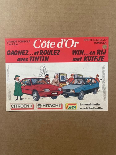 Tintin flyer publicitaire - flyer,