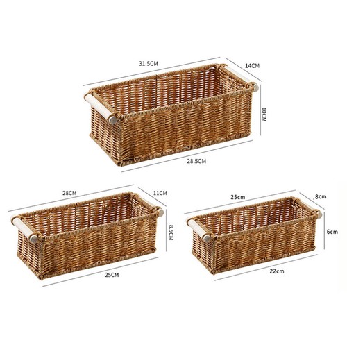 Panier rangement rotin - de,