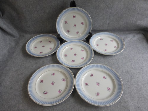 Assiettes plates faïencerie - 6,