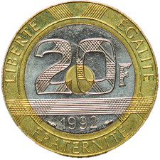 #17751 - 20 francs 1992 SUP
