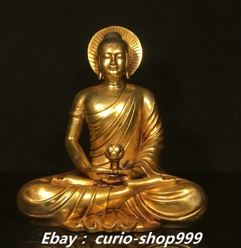 Yongle pure bronze gilt - 12.2",