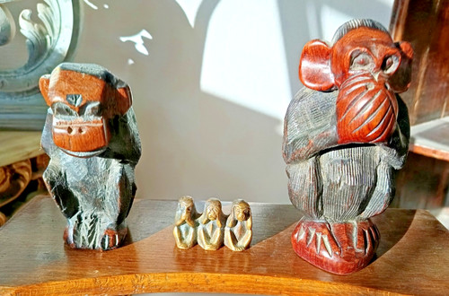 Ensemble ancien sculptures - ensemble,