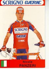 CYCLISME carte cycliste NICOLA PANZERI équipe SCRIGNO GAERNE 1997